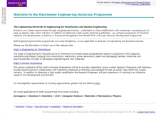 Tablet Screenshot of engd.manchester.ac.uk