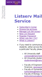 Mobile Screenshot of listserv.manchester.ac.uk