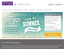 Tablet Screenshot of foodoncampus.manchester.ac.uk