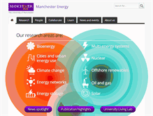 Tablet Screenshot of energy.manchester.ac.uk