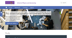 Desktop Screenshot of physics.manchester.ac.uk