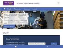 Tablet Screenshot of physics.manchester.ac.uk