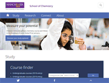 Tablet Screenshot of chemistry.manchester.ac.uk