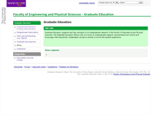 Tablet Screenshot of graduateeducation.eps.manchester.ac.uk