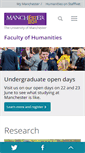 Mobile Screenshot of humanities.manchester.ac.uk