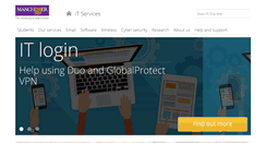 Desktop Screenshot of itservices.manchester.ac.uk