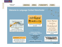 Tablet Screenshot of languagecontact.humanities.manchester.ac.uk