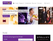 Tablet Screenshot of manchester.ac.uk