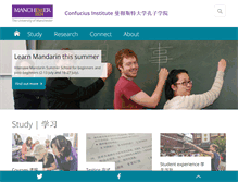 Tablet Screenshot of confuciusinstitute.manchester.ac.uk