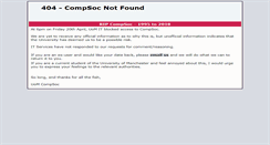 Desktop Screenshot of compsoc.manchester.ac.uk
